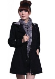 Gillbro Women's Zipper Hooded Jacket Coat at  Womens Clothing store
