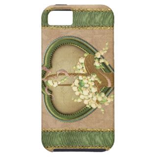 GRANDMA'S FLOWER BASKET: SUMMER GREEN and GOLD iPhone 5 Cover