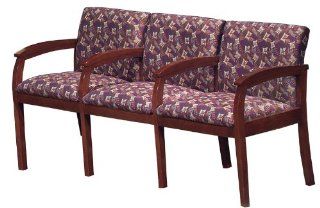 Carolina House Furniture CH 353 Triple Seat Guest Chair   32.75 H : Reception Room Chairs : Office Products