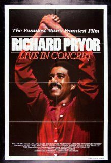 RICHARD PRYOR LIVE IN CONCERT * CINEMASTERPIECES VINTAGE ORIGINAL COMEDY MOVIE POSTER 1979: Entertainment Collectibles
