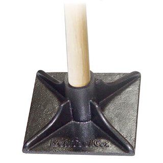 Bon 12 356 8 Inch by 8 Inch Cast Iron Head Dirt Tamper with Wood Handle: Home Improvement