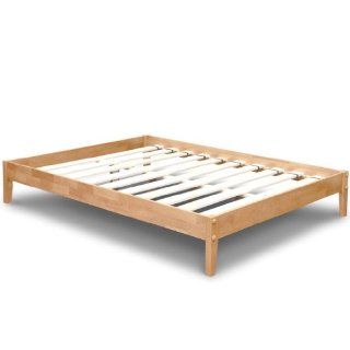 Best Price Mattress   Solid Hardwood Platform Bed   Twin   Natural   Bed Frame