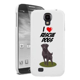 SudysAccessories I Love Heart Rescue Dogs Samsung Galaxy S4 case S IV Case i9500   SoftShell Full Plastic Snap On Graphic Case Cell Phones & Accessories