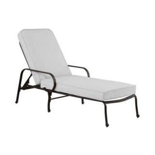 Hampton Bay Fall River Adjustable Patio Chaise Lounge with Bare Cushion DY11034 C B