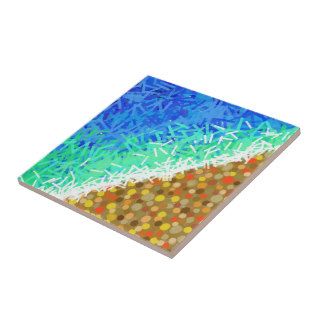 Abstract Beach Ceramic Tiles