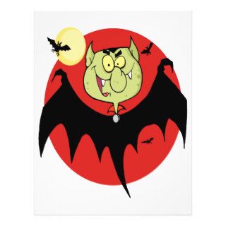 cute funny cartoon vampire bat character flyer design