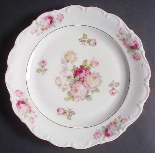 Schumann   Bavaria Bavarian Rose/June Rose Dinner Plate, Fine China Dinnerware  