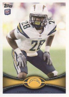 2012 Topps Football #427 Brandon Taylor RC San Diego Chargers NFL Rookie Trading Card: Sports Collectibles