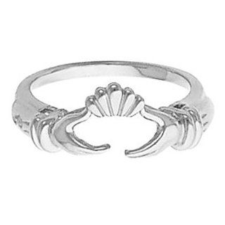 Ann Harrington Jewelry 14k White Gold Claddagh Ring Enhancer: Jewelry