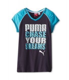 Puma Kids Chase Your Dreams Tee Girls T Shirt (Gray)