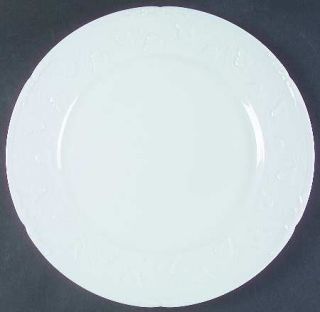 Chas Field Haviland Imperatrice White Service Plate (Charger), Fine China Dinner