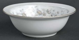 Noritake Adoration Rim Cereal Bowl, Fine China Dinnerware   Blue Flowers On Rim,