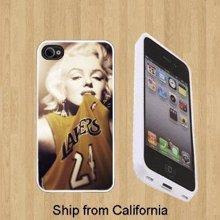 marilyn_monroe_lakers Custom Case/Cover FOR Apple iPhone 5** WHITE** Rubber Case ( Ship From CA ): Cell Phones & Accessories