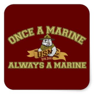 Always A Marine Stickers