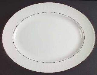 Lenox China Hannah Platinum 13 Oval Serving Platter, Fine China Dinnerware   De