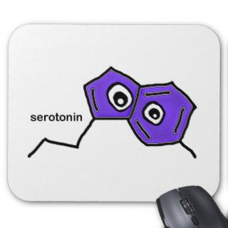 Serotonin Neurotransmitter Mousepads