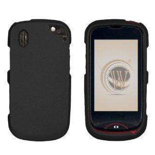 Pantech Hotshot Rubberized Hard Case Cover   Black: Cell Phones & Accessories
