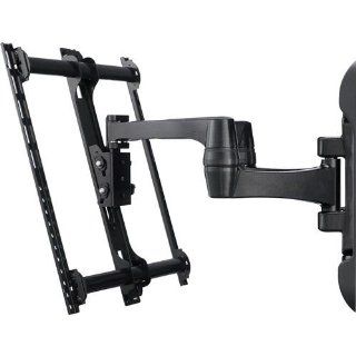 Sanus Full Motion Dual Arm Wall Mount For 42 Inch to 84 Inch TVs, Holds Up To 200 Lbs, Ultra Light Extruded Aluminum Wall Plate, QuickConnect System, FollowThru In Arm Cable Management Channel, Virtual Axis Tilting Technology, Black Finish: Electronics