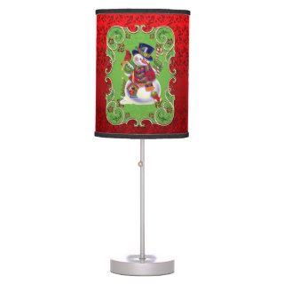 Christmas Snowman Holiday table lamp