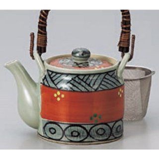 teapot kbu490 14 442 [1150cc] Japanese tabletop kitchen dish Teapot Zhu Maki Mishima large teapot ( with net ) [ 1150 cc ] inn restaurant tableware restaurant business kbu490 14 442: Kitchen & Dining