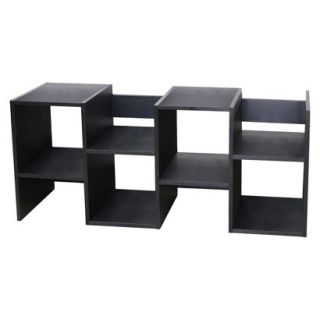 Book case: Furniture of America Enitia Block Display Stand   Black