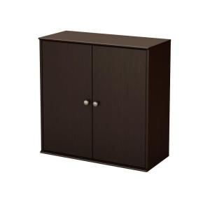 South Shore Furniture Stor It 4 Cubby Storage Unit with Doors in Chocolate 5059773