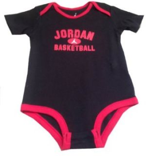 JORDAN   Jordan Basketball   Officially Licensed Black Baby One Piece Bodysuit: Novelty T Shirts: Clothing
