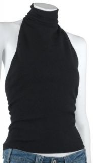 Fiona FWS Women's Cashmere Sleeveless Backless Turtleneck, Black, Size: 44 at  Womens Clothing store: Sweater Vests