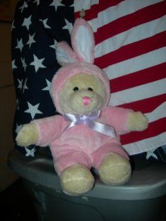 Dan Dee Bear with Pink Easter Bunny Costume 7 Inches: Toys & Games