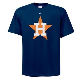 Majestic Houston Astros Navy Blue Cooperstown Official Logo T shirt (XX Large) : Sports Related Merchandise : Sports & Outdoors