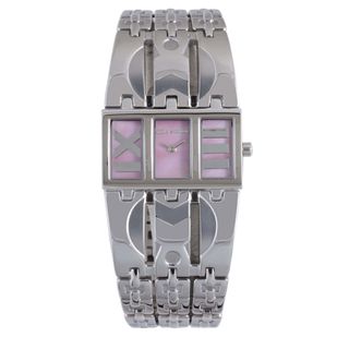 Mila Schon Women's Pink MOP Dial Stainless Steel Quartz Watch Mila Schon Women's More Brands Watches