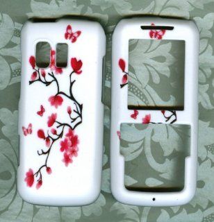 Pink Tree rubberized Samsung SCH R451c (TracFone) net10Straight Talk phone cover: Cell Phones & Accessories