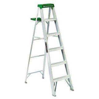 Louisville Aluminum Step Ladder   #428 Six Foot Folding Aluminum Step Ladder, Green: Stepladders: Industrial & Scientific