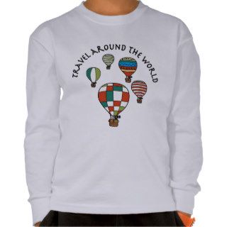 Designer Cute Whimsical Hot Air Balloons Tshirts