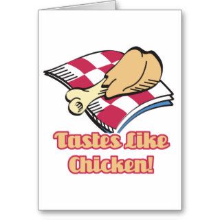 tastes like chicken card