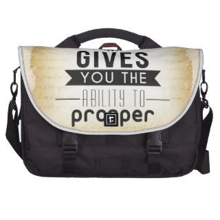 God gives you the ability to prosper commuter bags