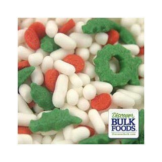 Boughs of Holly Mix ~ Cookie / Cake Toppers ~ Sprinkles * 1/2 Lb. : Pastry Decorations : Grocery & Gourmet Food