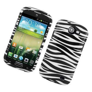 Black White Zebra Hard Cover Case for Samsung Galaxy Express SGH I437 Cell Phones & Accessories
