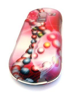 Samsung R455c Straight Talk Abstract Helix Bubble Circle Solid HARD Rubberized Feel Rubber Coated Case Skin Cover Protector: Cell Phones & Accessories