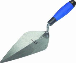 Bon 72 439 10 Inch by 4 7/8 Inch Pro Plus Carbon Steel Wide London Masonry Trowel with Comfort Grip   Masonry Hand Trowels  
