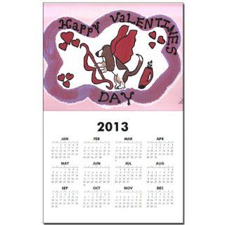 CafePress Happy Valentines Day Calendar Print   Standard   Wall Calendars