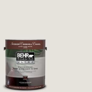BEHR Premium Plus Ultra Home Decorators Collection 1 gal. #HDC NT 21 Weathered White Eggshell Enamel Interior Paint 275001