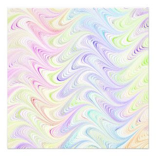 colorful marble pattern custom announcement