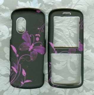Black Purple Butterfly Samsung T459 459 Gravity Snap on Case Phone Cover: Cell Phones & Accessories