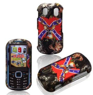 2D Camo Flag Stem Samsung Intensity II 2 U460 Verizon Case Cover Hard Phone Case Snap on Cover Rubberized Touch Faceplates: Cell Phones & Accessories