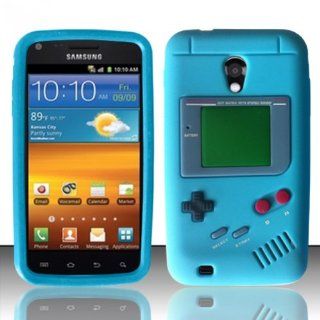 [ 123 Go ] For Samsung Epic Touch 4G D710 / Galaxy S2 (Sprint/Boost) Gameboy Silicon Skin Case   Baby Blue SCGB Free Lucky String Wooden Money Bag Bracelet Jewelry: Cell Phones & Accessories
