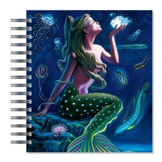 ECOeverywhere Bioluminescent Mermaid Picture Photo Album, 18 Pages, Holds 72 Photos, 7.75 x 8.75 Inches, Multicolored (PA11654): Office Products