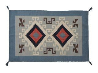 Area Rug, 4' X 6' Navajo Design Flat Weave Hand Woven 100% Wool Rug Sh7865   Hand Knotted Rugs