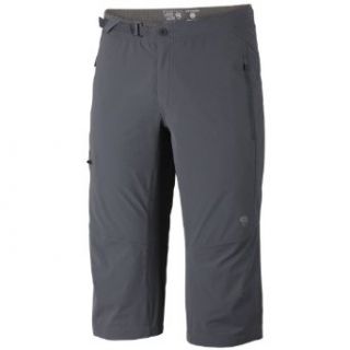 Men's Mountain Hardwear Rifugio 3/4 Pants GRAY 28": Clothing