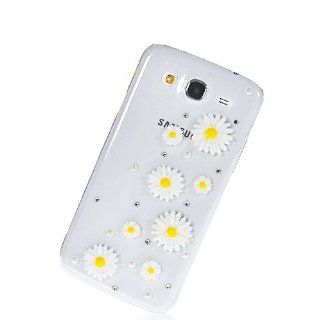 BLING RHINESTONE CRYSTAL STYLE FLOWER LADY CASE COVER FOR SAMSUNG GALAXY MEGA 5.8 I9150: Cell Phones & Accessories